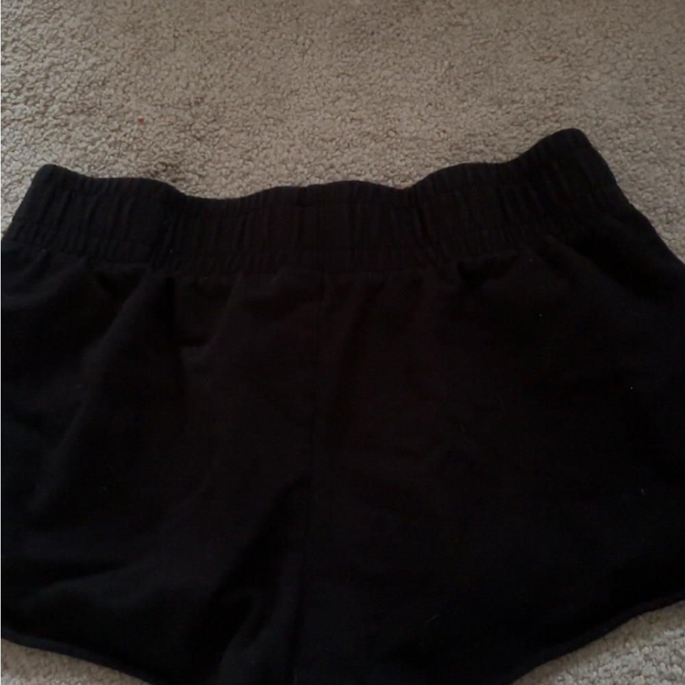 wild fable Black Elastic-Waist sweat shorts